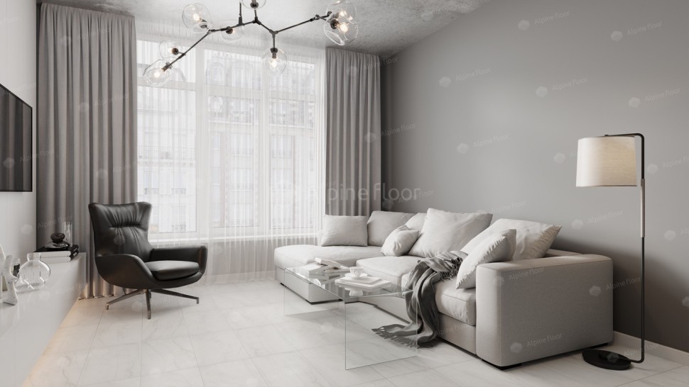 Виниловая плитка "Alpine Floor" Light Stone Брайс (608*303*2,5 мм) — купить в Магнитогорске